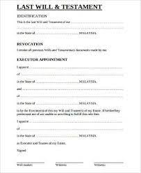 At novorésumé, we put extensive care in creating each resume template. Free 7 Sample Will Forms In Ms Word Pdf