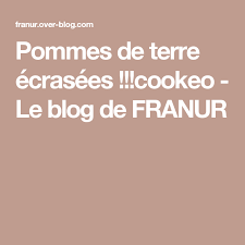 Pommes De Terre Ecrasees Cookeo Avec Images Pommes De Terre Ecrasees Pomme De Terre