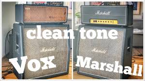 Free next day shipping and 0% finance available. Vox Vs Marshall Clean Guitar Tone Shootout Youtube