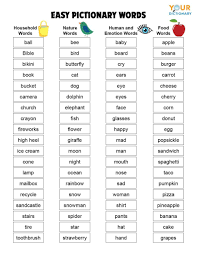Easy, hard, funny, dirty list. Fun Pictionary Words For Kids Of All Ages Pictionary Words Pictionary For Kids Charades For Kids