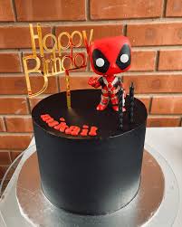 Many of the ideas below will jump out at you immediately as representing a superhero, others are a bit more subtle. Deadpool Cake Design Images Deadpool Birthday Cake Ideas