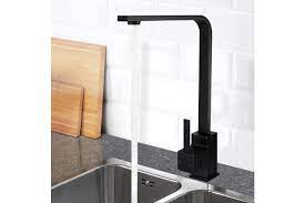 No schock kitchen sink should ever be without the right kitchen tap. Cefito Kitchen Faucet Kitchen Tap Mixer Tap In Black Wels Matt Blatt