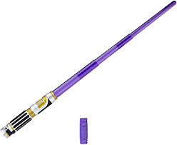 The purple lightsaber was famously wielded by mace windu in the star wars movies, though he was not the only jedi to ever use one. Hasbro Star Wars C1569es1 E3 Rp Mace Windu Purple Lightsaber Amazon De Toys Games