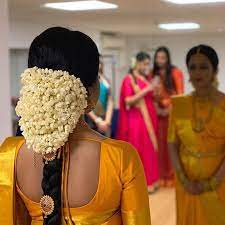 Image May Contain 1 Person Standing Bridal Hairdo Hairdo Wedding Indian Bridal Hairstyles