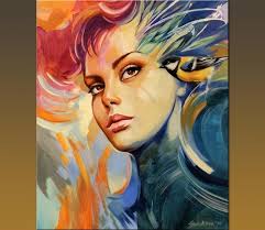 Image result for artist painting of face