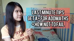 Last Minute Tips To Score A For Add Maths In Spm How Not To Fail Formulas List Victoriactual Youtube