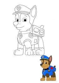 Equestria coloring pages 27 coloring. Paw Patrol Chase Coloring Pages 4 Free Printable Sheets Page Wedothings Co