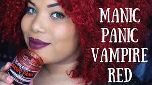 Manic Panic Vampire Red Hair Dye Answering Questions On My Color