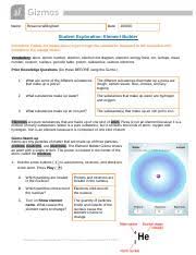 What are the properties of protons, neutrons, and electrons? Zamira James Mw Element Builder Gizmo Activity A Pdf Name Date Zamits James Student Exploration Element Builder Directions Follow The Course Hero