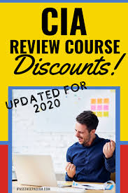 Cia Review Course Discounts 2020 Exclusive Cia Discounts Exam Study Tips Accounting Career Money Saving Tips