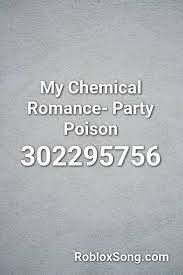 My chemical romance roblox id rbxrocks. My Chemical Romance Party Poison Roblox Id Roblox Music Codes My Chemical Romance My Romance Roblox