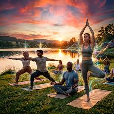 Mindful yoga movement with control