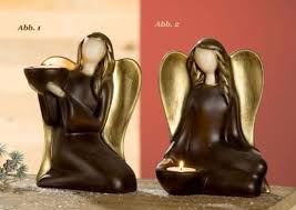 Gilde Engel Lucina Abb 1 Teelicht Kerze Teelichthalter Figur 20088b Teelicht Gilde Figuren Figur