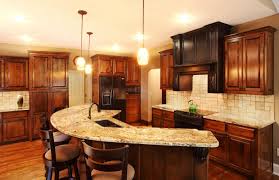 A circular kitchen that saves space. Semi Circle Kitchen Island Designs