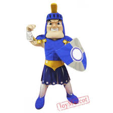 Blue Spartan Titan Trojan Mascot Costume