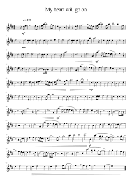My heart will go on. My Heart Will Go On Sheet Music For Saxophone Alto Solo Musescore Com