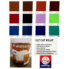 Cat minyak terbagi dalam dua jenis, yaitu cat minyak kering dan cat minyak basah. 1lt Seamaster Icon High Gloss Finish Paint Oil Flash For Iron And Wood Shopee Singapore