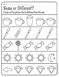 Same And Different Worksheets For Preschool Free Download Preschool Worksheets Alphabet Worksheets Preschool Printable Preschool Worksheets