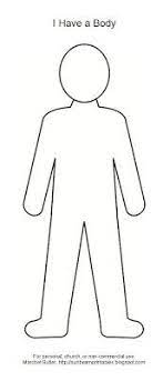 Coloring Page For Lesson 16 I Have A Body Body Outline Person Outline Paper Dolls