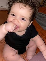 Mum says her two-stone baby turns heads with his chunky physique