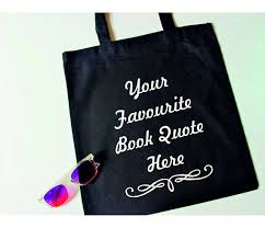 Book Quote Bag Design Your Own Bag Custom Bag Eco Shopper Bag Quotes Custom Bags Book Quotes