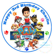 We did not find results for: Paw Patrol Personalised Edible Cake Topper