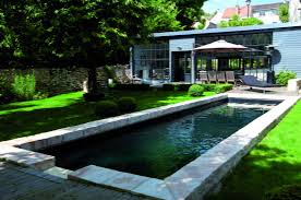 Piscine 10x2 5 Type Couloir De Nage Liner Noir Filtration Sans Canalisation Pfi Escalier D Angle Maconne Marg Petite Piscine Piscine Bois Decoration Piscine