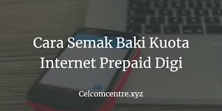 Anda bisa melihat sendiri, atau mungkin anda sendiri malah mengalaminya, bahwa orang di indonesia sekarang melek digital. 3 Cara Semak Baki Kuota Internet Prepaid Digi Hanya 3 Detik