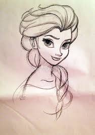 Learn how to draw cute elsa of arendelle from walt disney's frozen 2 easy chibi, step by step drawing tutorial. Frozen Elsa Concept Art Sketch By Elenapugger Disney Drawings Sketches Disney Princess Drawings Art Drawings Sketches Simple