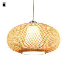 Lampara Colgante De Mimbre De Bambu Colgante De Ratan Asia Rustica Japonesa Lampara Colga Pendant Light Fixtures Hanging Ceiling Lamps Lantern Pendant Lighting
