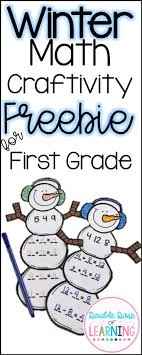 Winter And Christmas Math Crafts For First Grade Math Crafts Winter Math Math Addition