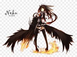 Hd wallpaper anime girls unlight sheri wolf umbrella. Anime Wolf Demon Girl With White Hair Download Anime Black Wings Free Transparent Png Clipart Images Download