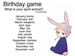Birthday Animal Anime Zodiac Anime Horoscope Birthday Scenario