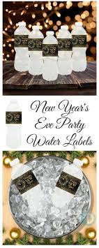 Black And Gold New Year S Eve Party Water Bottle Labels 24 Count Eve Parties New Years Eve Party New Years Eve