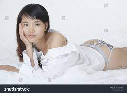 Beautiful Sexy Chinese Woman Wearing White Stock Photo 205066093 |  Shutterstock