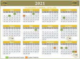 Agenda y calendarios con fecha. El Calendario Laboral 2021 Catalunya En Excel Descargable Gratis