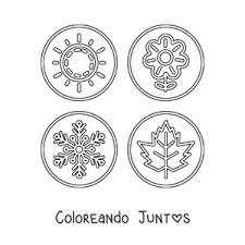 150 Dibujos De Estaciones Para Colorear Gratis Coloreando Juntos