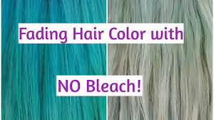 The fastest and most effective way to remove blue hair dye is to bleach the colour out. Fading Hair Color Without Bleach How To Fade Blue Hair Youtube
