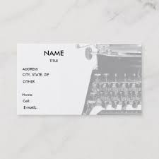 Make your card stand out using our design tools. Typewriter Writer Author Business Card Business Cards Cards Author