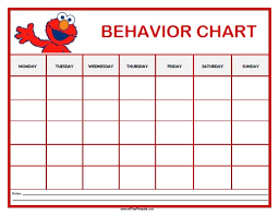 Elmo Behavior Chart Free Printable Allfreeprintable Com