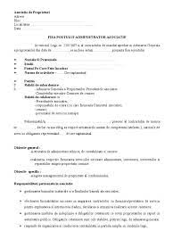Declaratii de interese alesi locali inceput mandat 2020 (11). Fisa Postului Administrator Asociatie