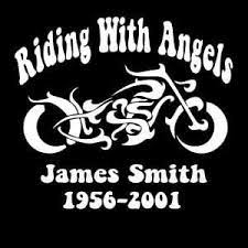 Totally Cool Motorcycle In Loving Memory Window Decal Sticker Check It Out Here Https Customsti Memorial Decals Loving Memory Car Decals Rip Tattoos For Mom