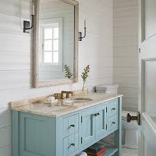 Create additional bathroom storage with ease and beauty with our selection of shelves. Whitewashed Bathroom Vanity Design Ideas