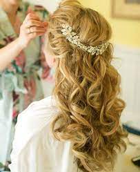 Curly wedding hairstyles are quite in these days. Messy Curly Hairstyle For Long Hair Wedding Hairstyles 2015 Wedding Hairstyles For Women Curly Hair Styles Headband Hairstyles