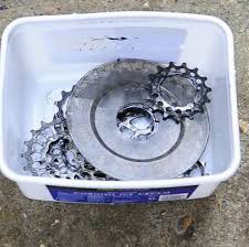 Fahrrad Kassete Mit Reinigungsalkohol Saubern Reinigung Mountainbike Mtb