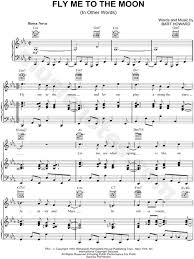 In 1999, the songwriters hall of fame honored fly me to the moon by inducting it as a towering song. Frank Sinatra Fly Me To The Moon Sheet Music In C Minor Transposable Download Print Sheet Music Jazz Sheet Music Piano Music