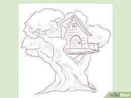 Draw a realistic tree house in perspective, narrated step by step. How To Draw A Tree House 5 Steps With Pictures Wikihow