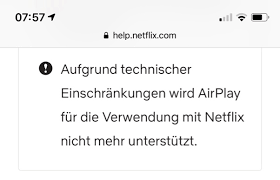 Streaming Streit Netflix Deaktiviert Airplay Ausgabe Iphone Ticker De
