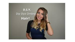 This adorable shade of cornflower blue looks especially sweet on medium to dark brown hair and will compliment pink tones in your cheeks. How To Ombre Dip Dye Hair D I Y Blond Medium Long Hair Youtube
