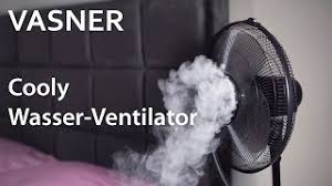 Sie sorgen im sommer für besonders ventilatoren, die mit wasser arbeiten, produzieren zusätzlich zum luftstrom auch einen feinen. Stand Ventilator Mit Wasser Spruhnebel Vasner Cooly